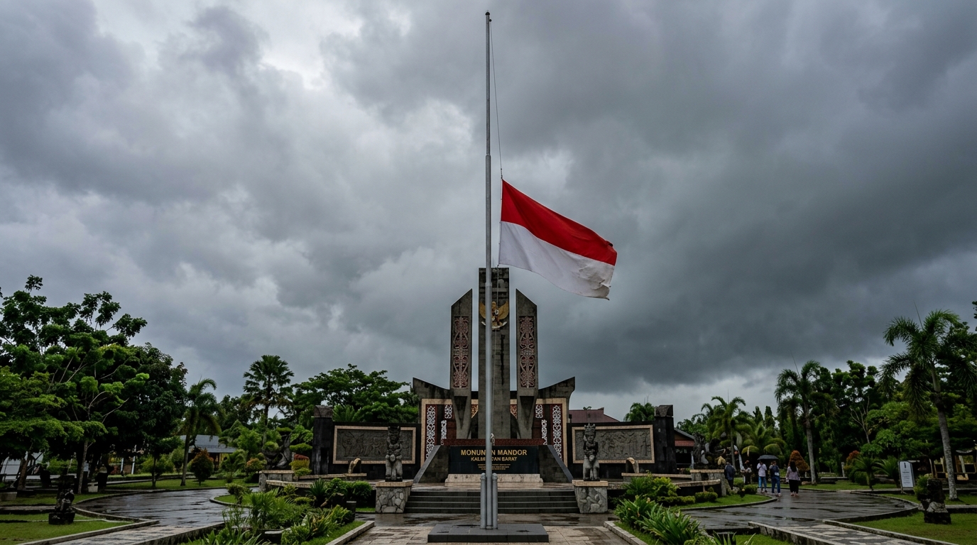 Mengenang Peristiwa Mandor: Kalimantan Barat Kibarkan Bendera Setengah Tiang dalam Hari Berkabung Daerah 2026